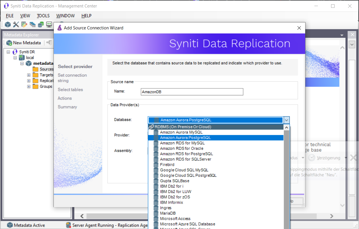 Syniti Data Replication Cloud-Datenbanken